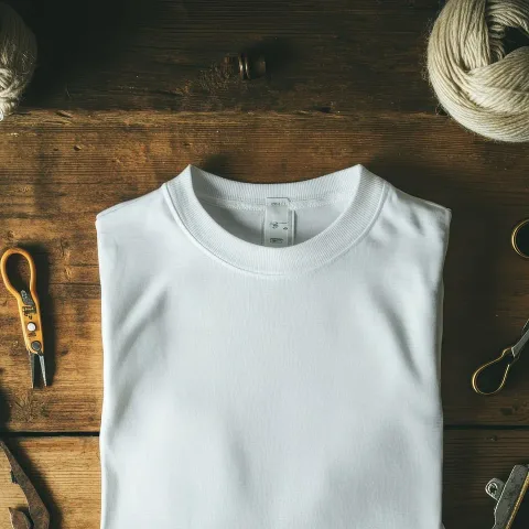 Remera lisa de algodón, en la tienda de ejemplo Calle Siete