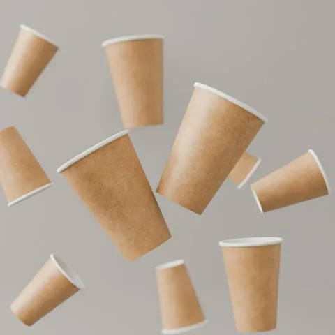 Vasos de papel kraft x 12, en la tienda de ejemplo Mil Globos